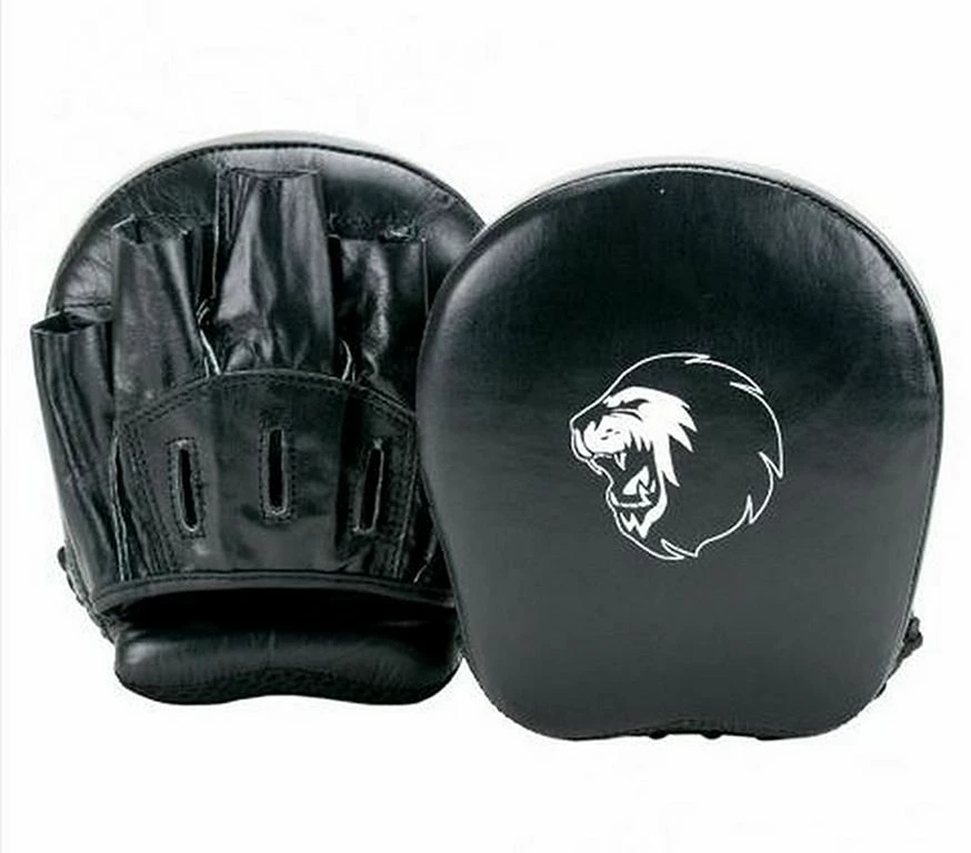 Super Pro Combat Gear Leather Focus Target Mitts Nero