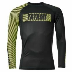 Tatami Essential 3.0 Long Sleeve Rash Guard Nero-Giallo