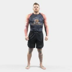 Tatami Eye Of The Tiger Eco Tech Recycled Rash Guard Nero-Marrone