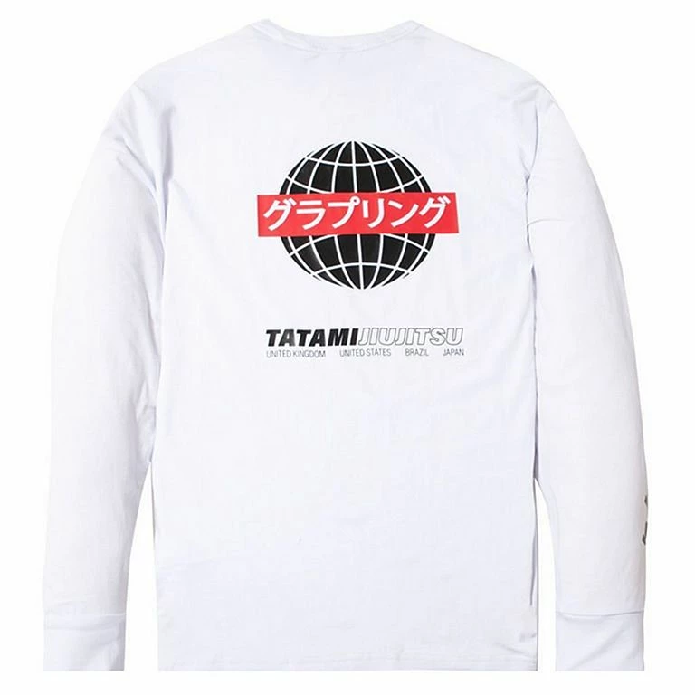 Tatami Global Long Sleeve T-Shirt Bianco - immagine 2