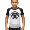 Tatami Kids Shockwave Short Sleeve Rash Guard Bianco-Nero
