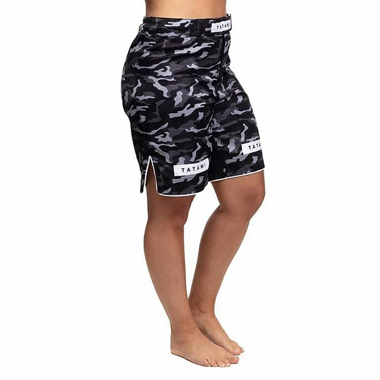 Tatami Ladies Rival Black & Camo Grappling Shorts Nero-Camo - immagine 3