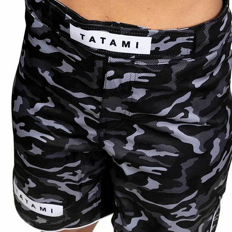 Tatami Ladies Rival Black & Camo Grappling Shorts Nero-Camo - immagine 5