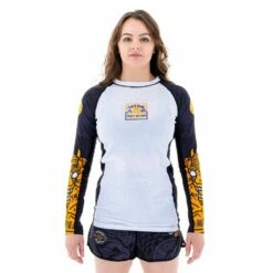 Tatami Ladies Serpent Eco Tech Recycled Rash Guard Nero-Bianco