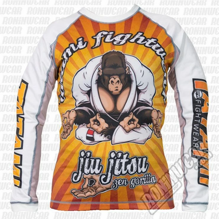 Tatami Ladies Zen Gorilla Rash Guard Bianco-Arancione - immagine 2