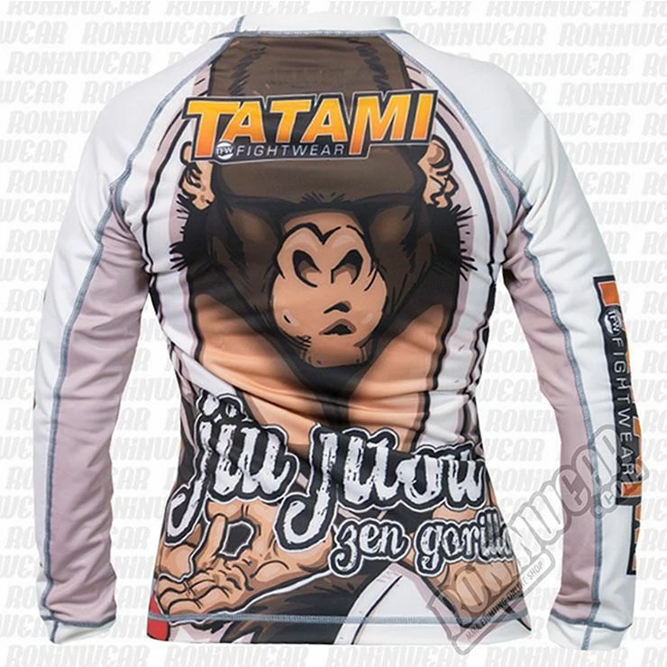 Tatami Ladies Zen Gorilla Rash Guard Bianco-Arancione - immagine 3