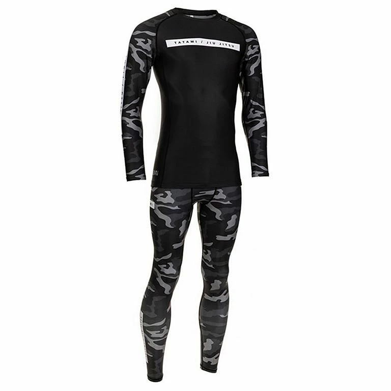 Tatami Rival Black & Camo Grappling Spats Nero-Camo - immagine 6