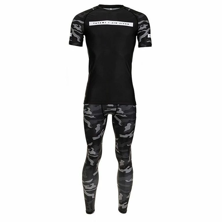 Tatami Rival Black & Camo Grappling Spats Nero-Camo - immagine 7