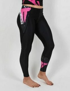 Throwdown Combat Training Spats Nero-Rosa