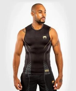 Venum Athletics Compression SS Nero-Oro