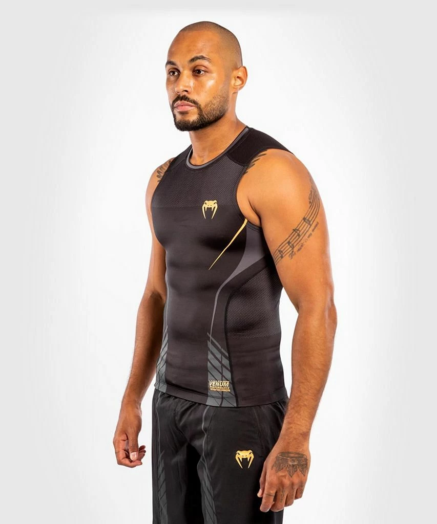 Venum Athletics Compression SS Nero-Oro - immagine 2