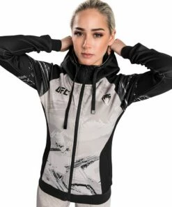 Venum Authentic Fight Week 2.0 Zip Hoodie For Women Nero-Bianco