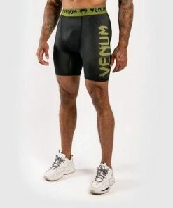 Venum Boxing Lab Compression Shorts Nero-Verde