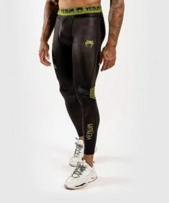 Venum Boxing Lab Compression Tights Nero-Verde