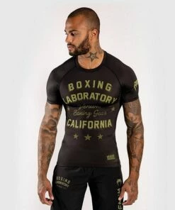 Venum Boxing Lab Rashguard SS Nero-Verde