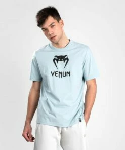 Venum Classic T- Shirt Celeste-Nero