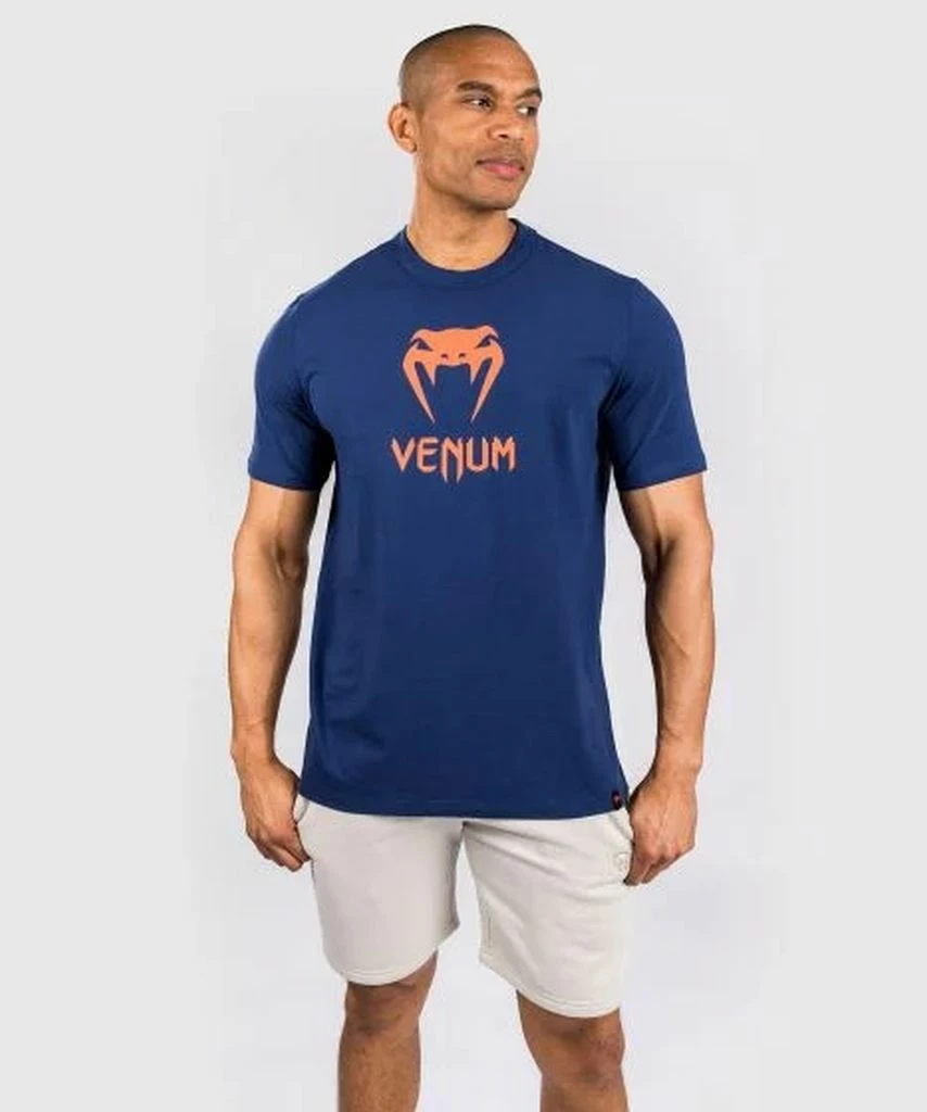 Venum Classic T- Shirt Navy Blu-Arancione
