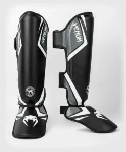 Venum Contender 2.0 Shin Guard Nero-Grigio