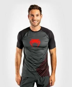Venum Contender 5.0 Dry-Tech T-shirt Nero-Rosso