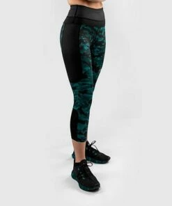 Venum Defender Crop Leggings Nero-Verde