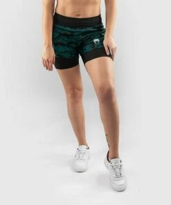 Venum Defender Hybrid Compression Short Nero-Verde