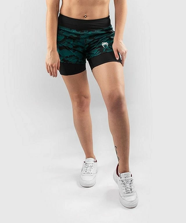 Venum Defender Hybrid Compression Short Nero-Verde