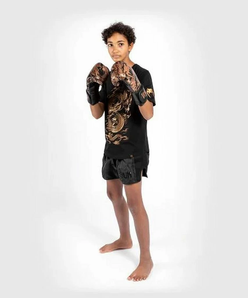 Venum Dragon Flight Kids TShirt Nero-Oro - immagine 2