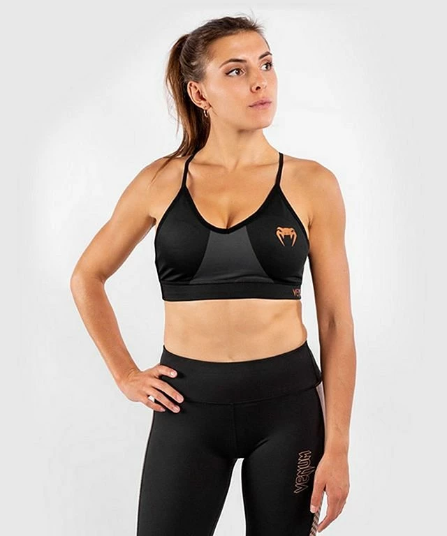 Venum Dune 2.0 Sport Bra For Women Bronze Nero - immagine 3