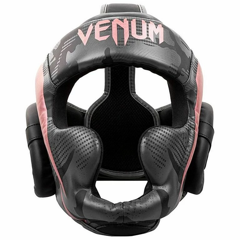 Venum Elite Boxing Helmet Grigio-Rosa