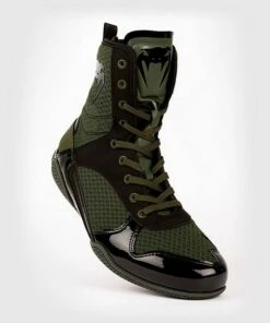 Venum Elite Boxing Shoes Verde-Nero