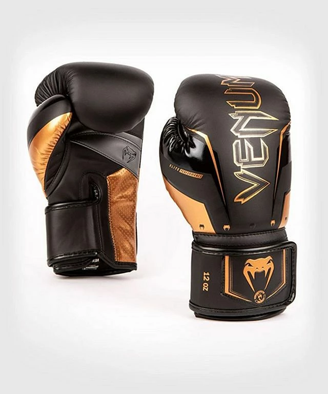 Venum Elite Evo Boxing Gloves Nero-Arancione