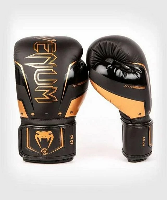 Venum Elite Evo Boxing Gloves Nero-Arancione - immagine 3