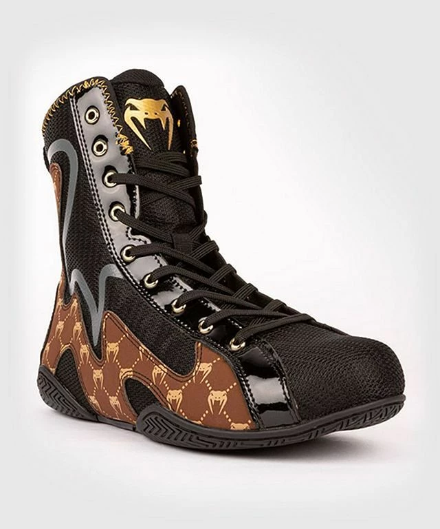 Venum Elite Evo Boxing Shoes Nero-Marrone - immagine 2
