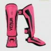 Venum Elite Shin Guards Kids Rosa