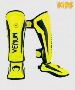 Venum Elite Shin Guards Kids Giallo