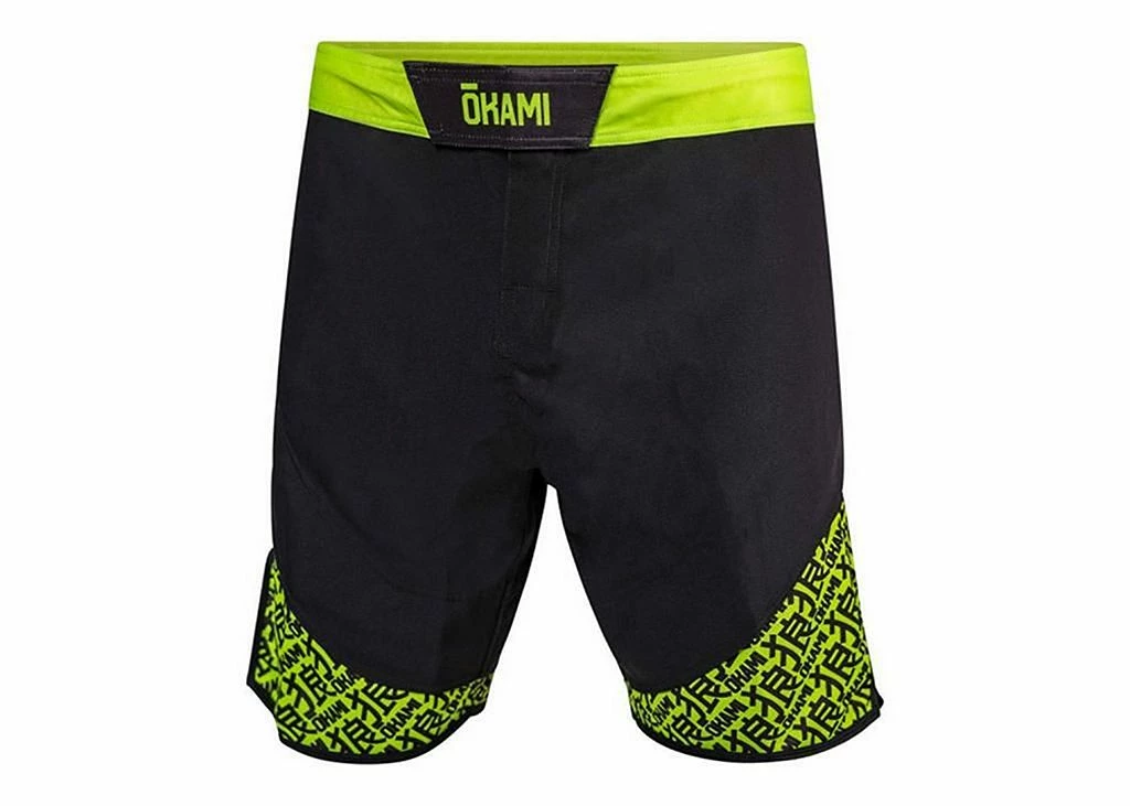 Okami Fight Shorts Neon Nero
