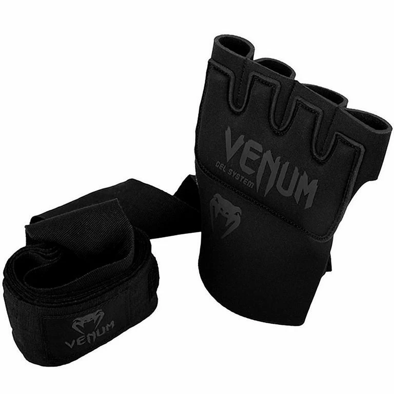 Venum Kontact Gel Glove Wraps Nero-Grigio - immagine 2
