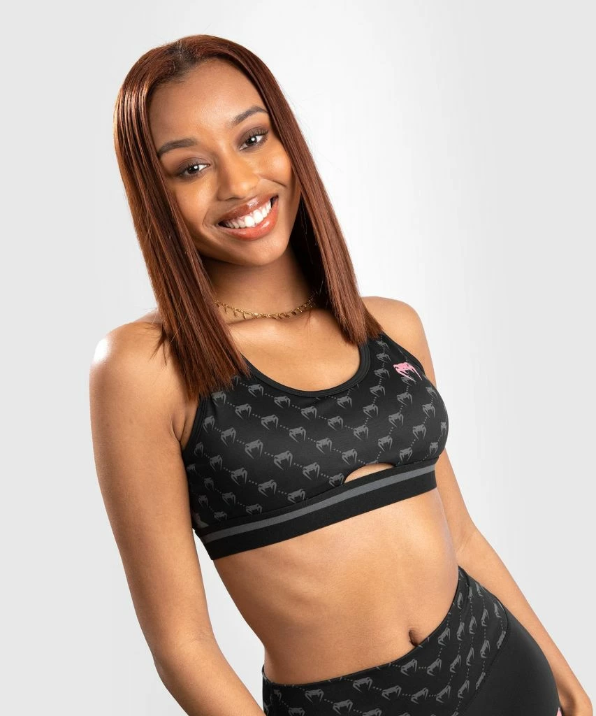 Venum Monogram Sports Bra Nero-Rosa