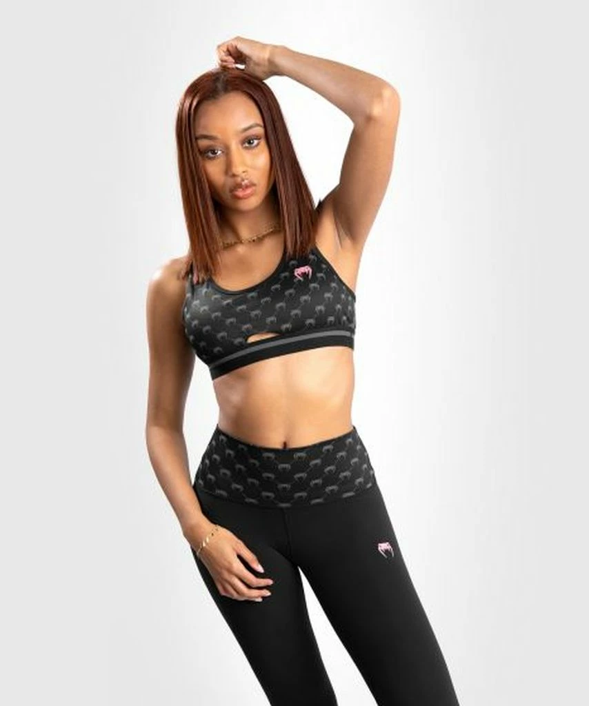 Venum Monogram Sports Bra Nero-Rosa - immagine 2