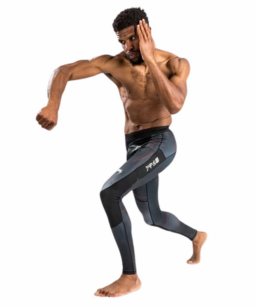 Venum Okinawa 3.0 Compression Tights Nero-Rosso - immagine 2