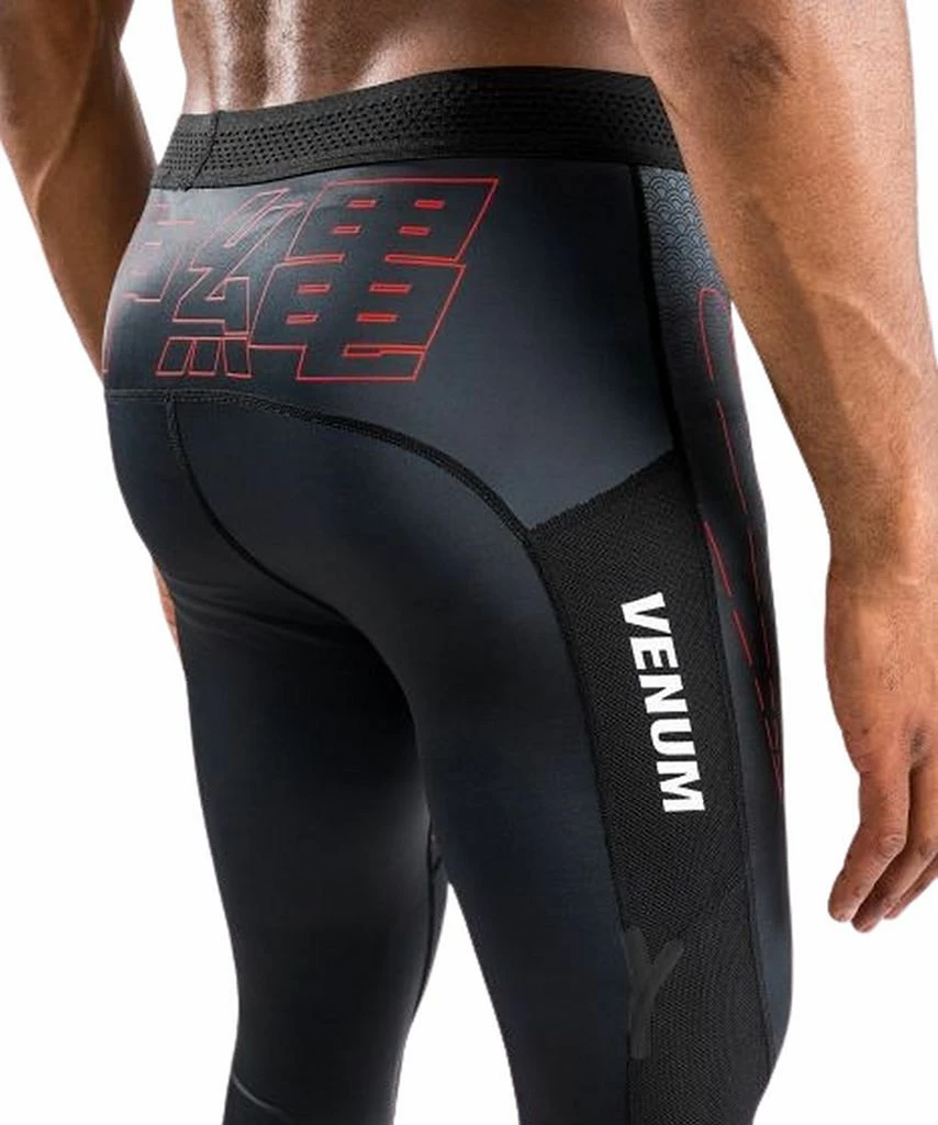 Venum Okinawa 3.0 Compression Tights Nero-Rosso - immagine 3