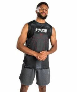 Venum Okinawa 3.0 Dry Tech Tank Top Nero-Rosso