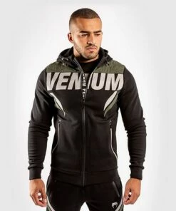 Venum ONE FC Impact Hoodie Nero-Verde