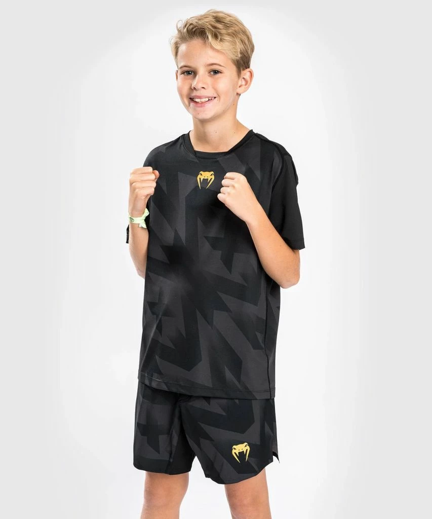 Venum Razor Dry Tech T-Shirt - For Kids Nero-Oro