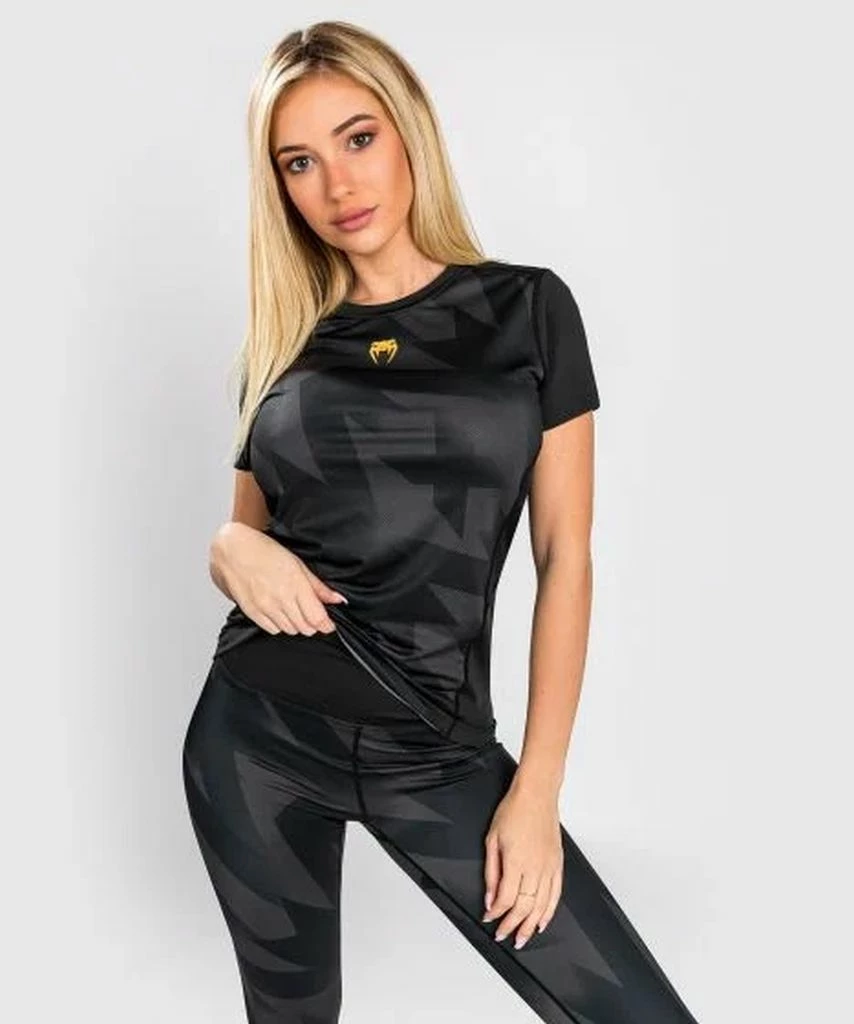 Venum Razor Dry Tech T-Shirt-Women Nero-Oro - immagine 3