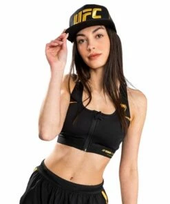 Venum Tempest 2.0 Womens Sport Bra Nero-Oro