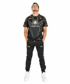 Venum UFC Authentic Fight Night 2.0 Mens Walkout Jersey Nero-Oro