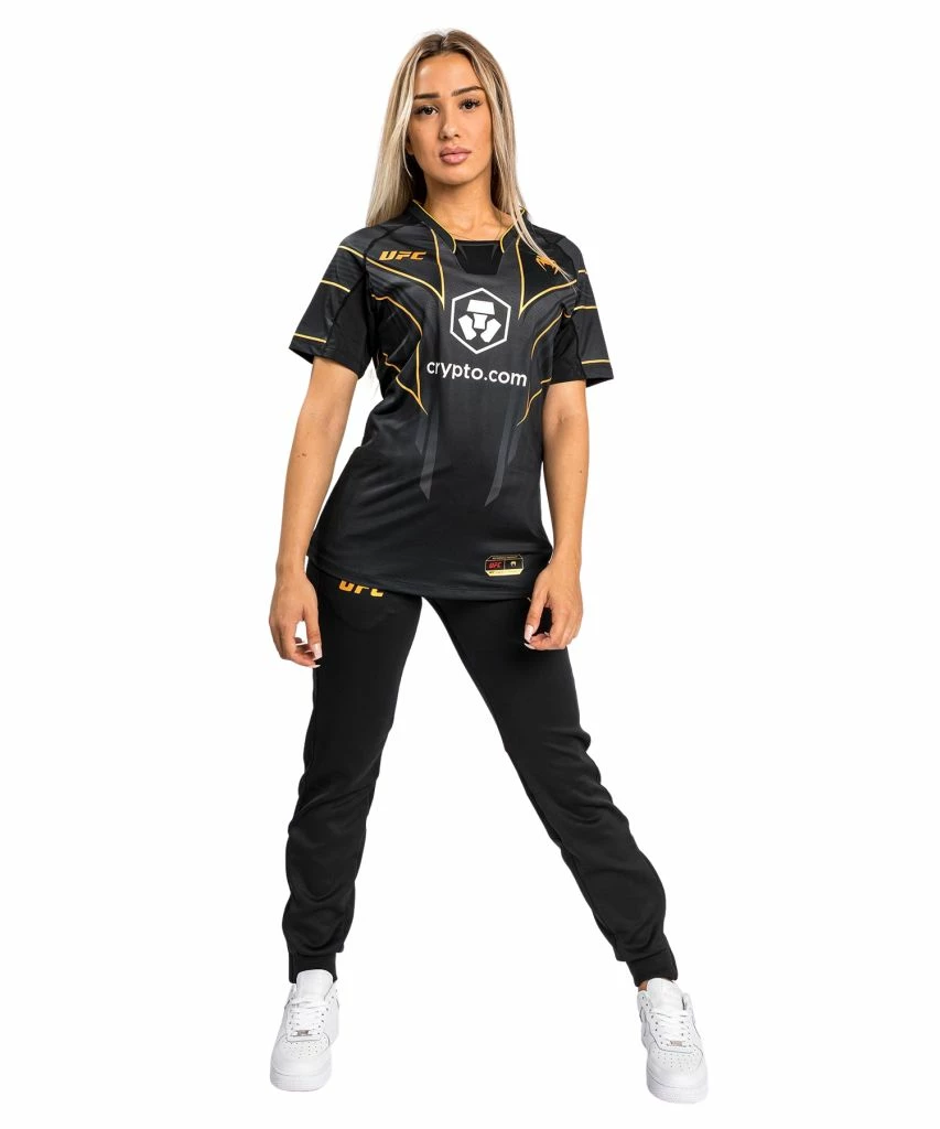 Venum UFC Authentic Fight Night 2.0 Womens Walkout Jersey Nero-Oro