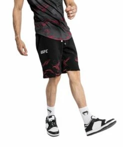 Venum UFC Authentic Fight Week 2.0 Cotton Short Nero-Rosso
