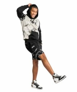 Venum UFC Authentic Fight Week 2.0 Cotton Short Nero-Bianco